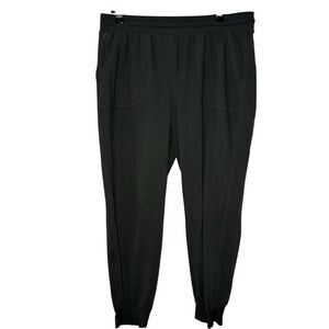 Rachel Zoe Joggers Womens Large Relaxed Fit Pull On Drawstring Pocket Green Soft